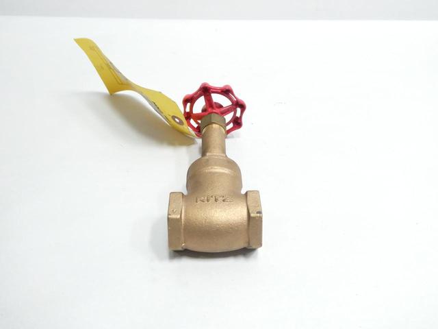 KITZ AK150L MANUAL BRONZE THREADED WEDGE GATE VALVE 1IN NPT 150