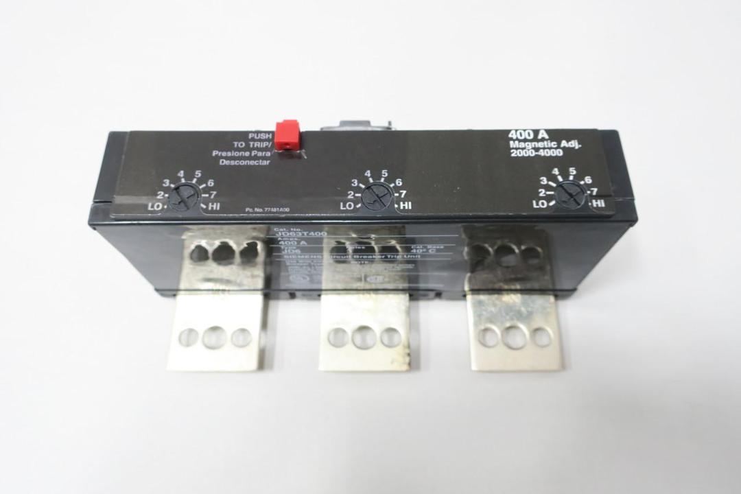 SIEMENS JD63T400 CIRCUIT BREAKER TRIP UNIT 3P 400A AMP