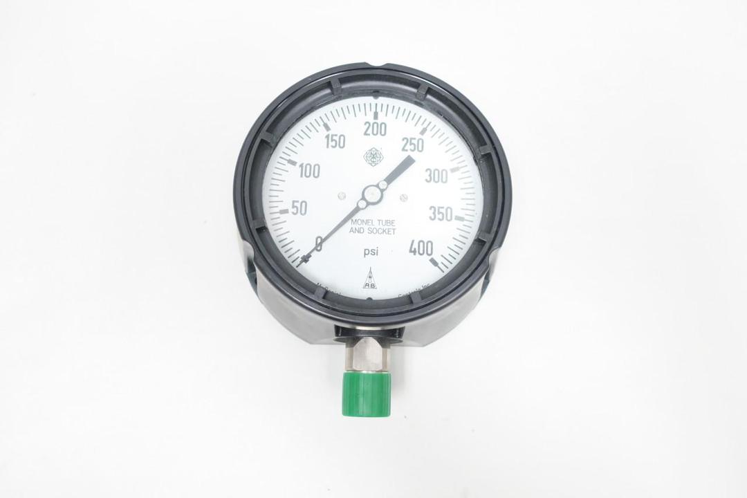 MCDANIEL CONTROLS MPB/SCHM AB20603 PRESSURE GAUGE 4-1/2IN 0-400PSI 1/2IN NPT