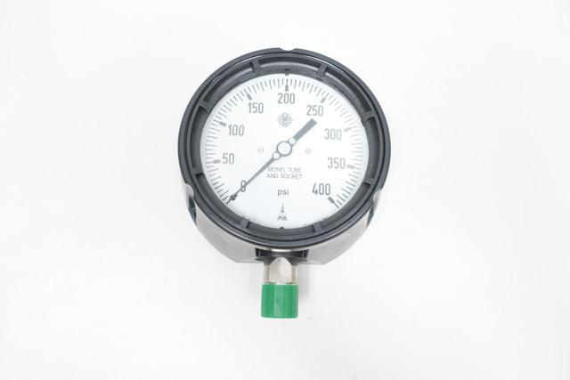 MCDANIEL CONTROLS MPB/SCHM AB20603 PRESSURE GAUGE 4-1/2IN 0-400PSI 1/2IN NPT