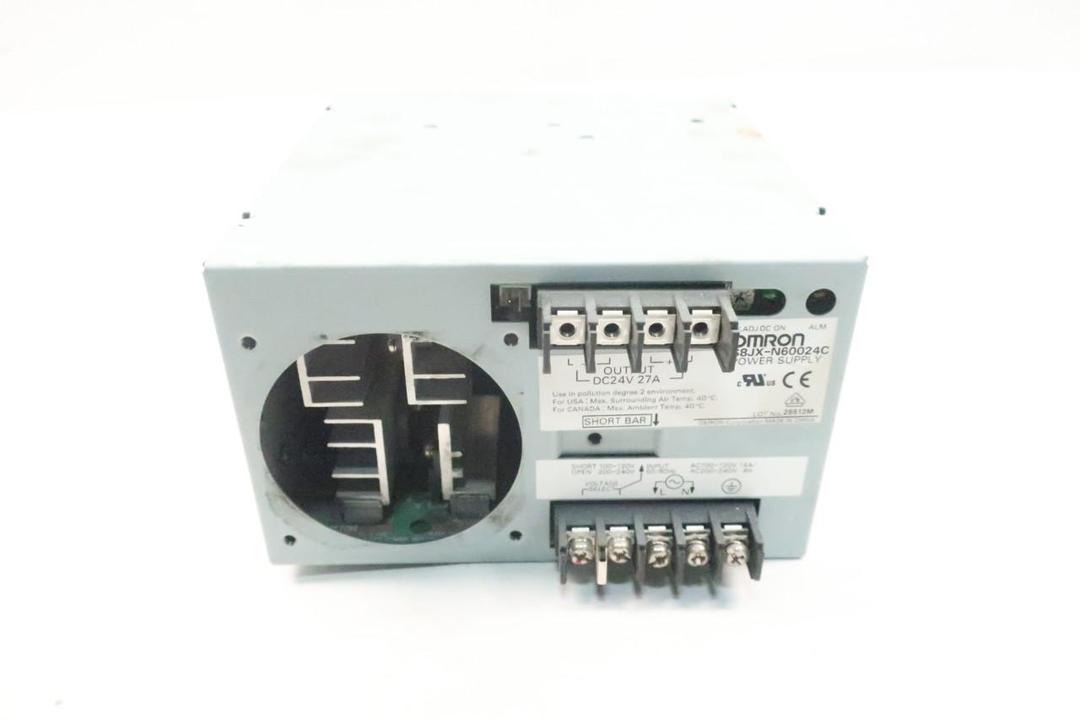OMRON S8JX-N60024C AC TO DC POWER SUPPLY 100-120/200-240V-AC 27A AMP 24V-DC