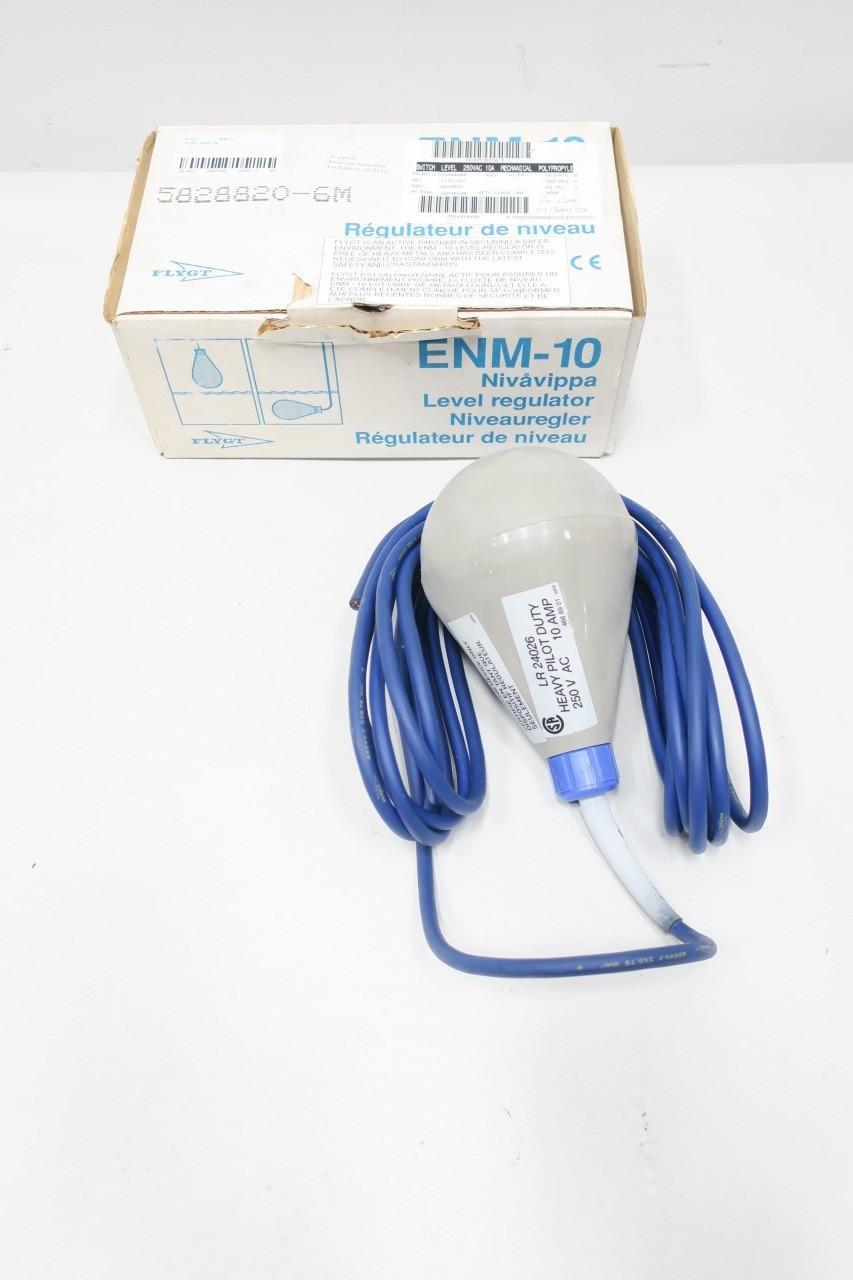 FLYGT ENM-10 5828820-6M LEVEL REGULATOR FLOAT SWITCH 0.95-1.10