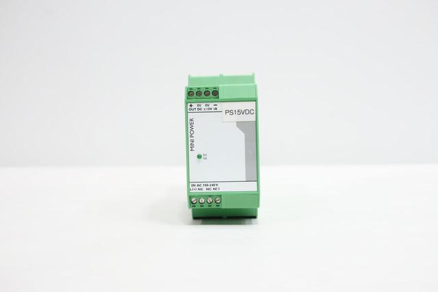 PHOENIX CONTACT MINI-PS-100-240AC/2X15DC/1 POWER SUPPLY 100-240V-AC 15V-DC