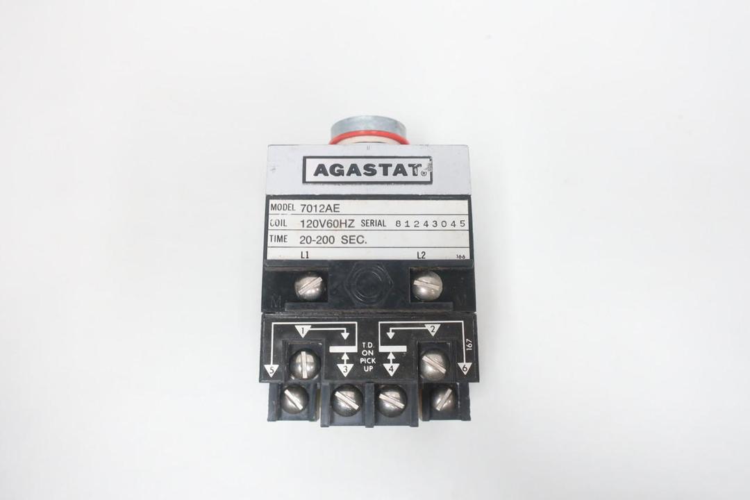 AGASTAT 7012AE TIME DELAY RELAY 20-200SEC 120V-AC