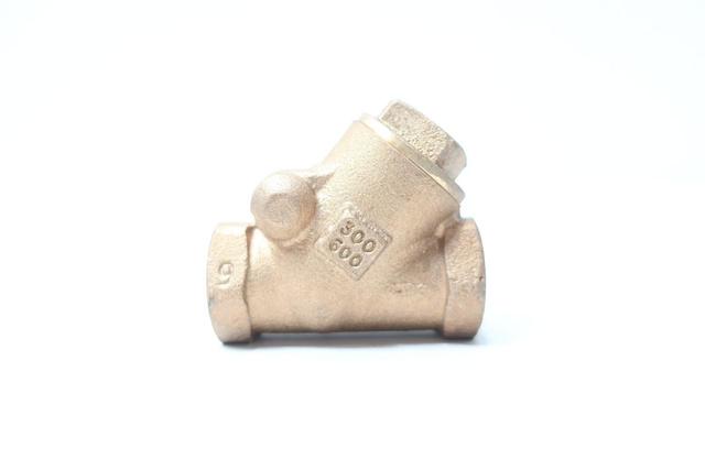 MILWAUKEE VALVE 300-600 BRONZE THREADED CHECK VALVE 1/2IN NPT