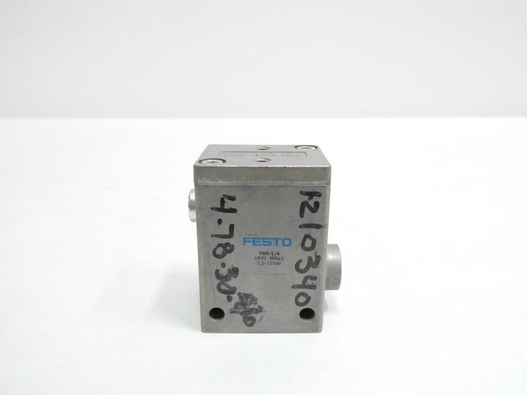FESTO VAK-1/4 6890 VACUUM GENERATOR 10BAR