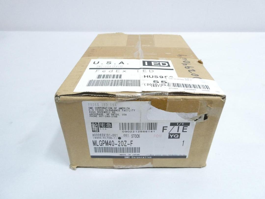 SMC MLGPM40-20Z-F GUIDED SLIDE CYLINDER 40MM 20MM