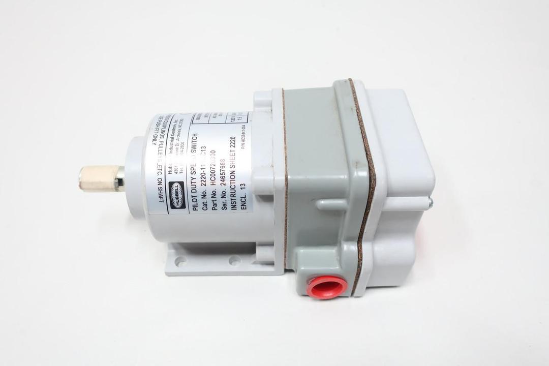 HUBBELL 2220-111CC13 PILOT DUTY SPEED SWITCH 120/240V-AC