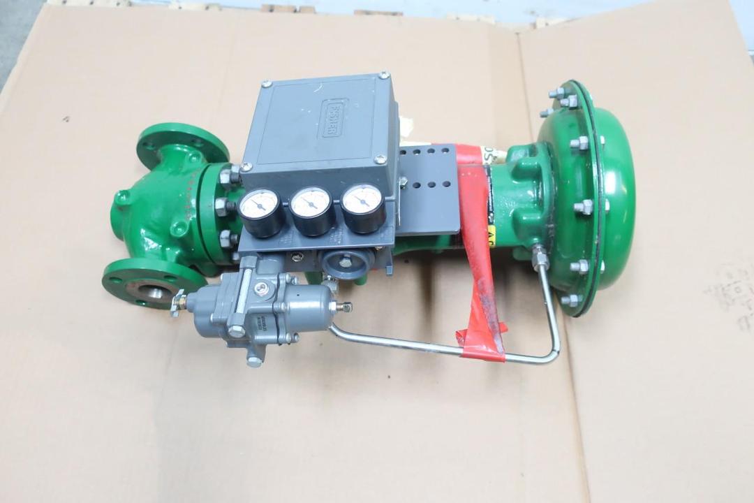 FISHER ED 667 SIZE 30I 3582G PNEUMATIC STEEL FLANGED CONTROL VALVE 1-1/2IN 150