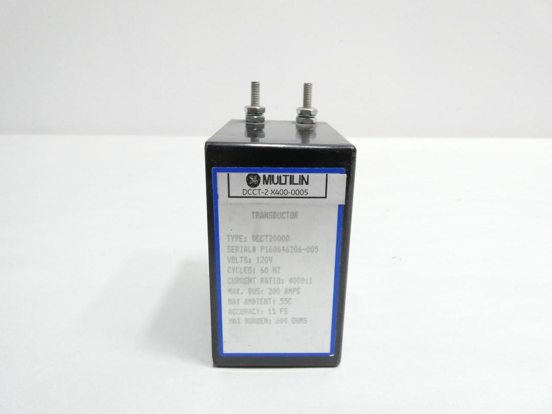 GENERAL ELECTRIC GE DCCT20000 MULTILIN TRANSDUCTOR 4000:1 200A AMP 120V-AC