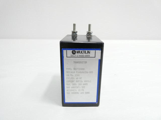 GENERAL ELECTRIC GE DCCT20000 MULTILIN TRANSDUCTOR 4000:1 200A AMP 120V-AC