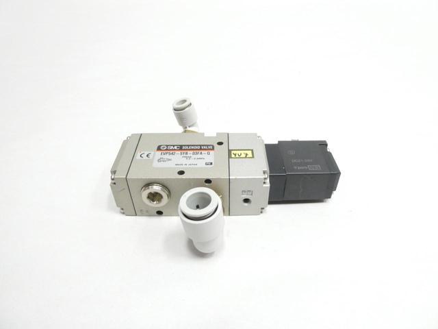 SMC EVP542-5YB-03FA-Q PNEUMATIC SOLENOID VALVE 21-26V-DC 3/8IN 0.8MPA
