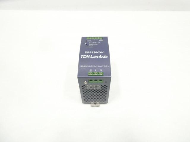 TDK-LAMBDA DPP120-24-1 POWER SUPPLY 115/230V-AC 5A AMP 24V-DC