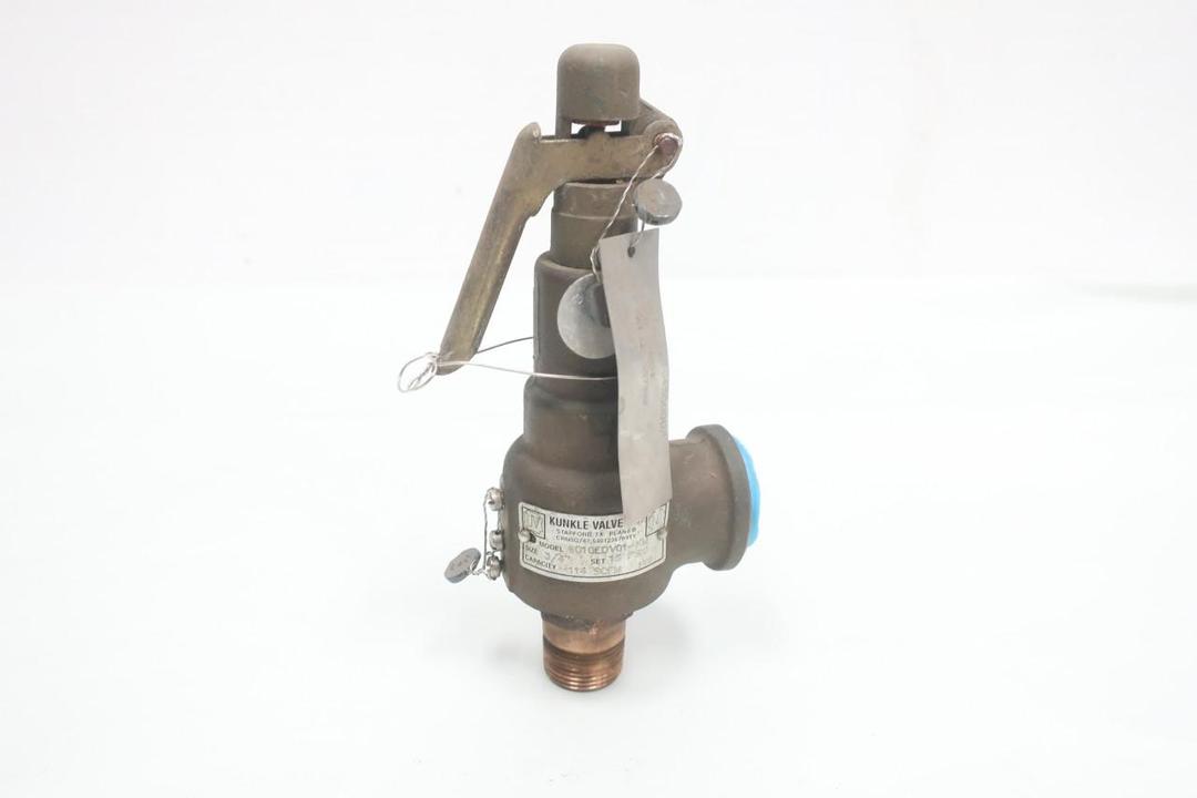 KUNKLE 6010EDV01-KM BRONZE THREADED RELIEF VALVE 15PSI 3/4IN NPT 114SCFM