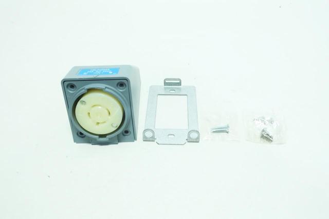 HUBBELL HBL2420AR TWIST-LOCK 20A 250V-AC 3PH 3P 4W RECEPTACLE ANGLE HOUSING