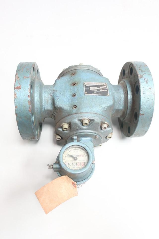 ITT BARTON F2500-3 FLOCO POSITIVE DISPLACEMENT METER 9-90GPM 3IN