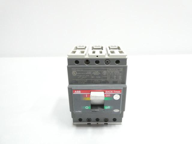 ABB TMAX T2S 100 SACE TMAX MOLDED CASE CIRCUIT BREAKER 3P 60A AMP 240/480V-AC
