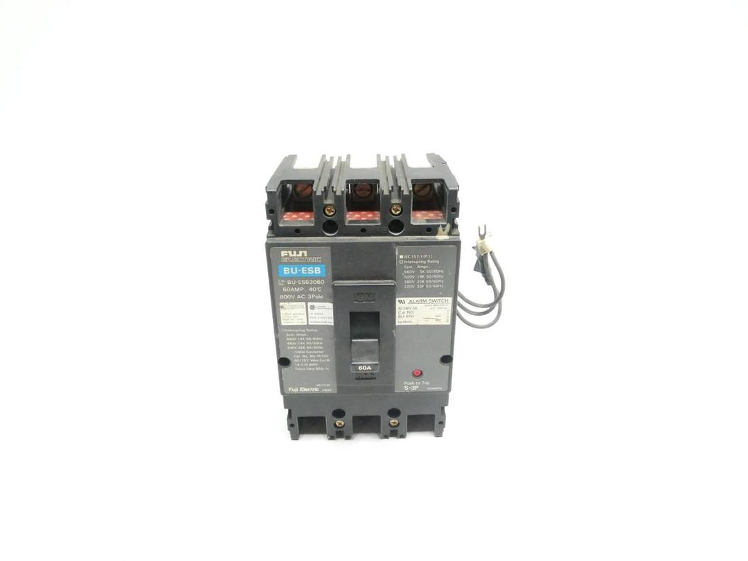 FUJI ELECTRIC BU-ESB3060 CIRCUIT BREAKER 3P 60A AMP 600V-AC