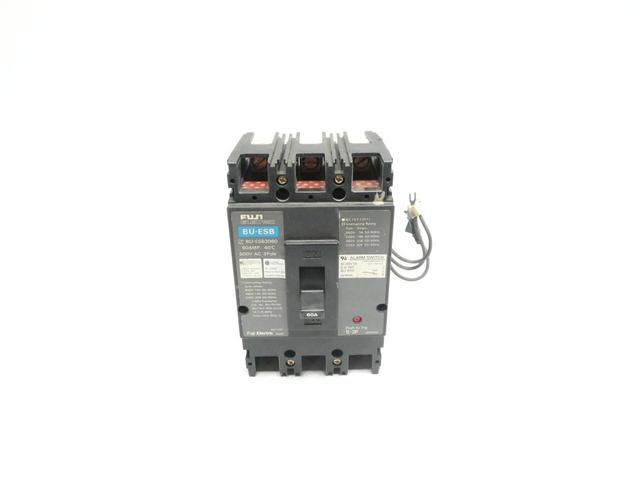 FUJI ELECTRIC BU-ESB3060 CIRCUIT BREAKER 3P 60A AMP 600V-AC