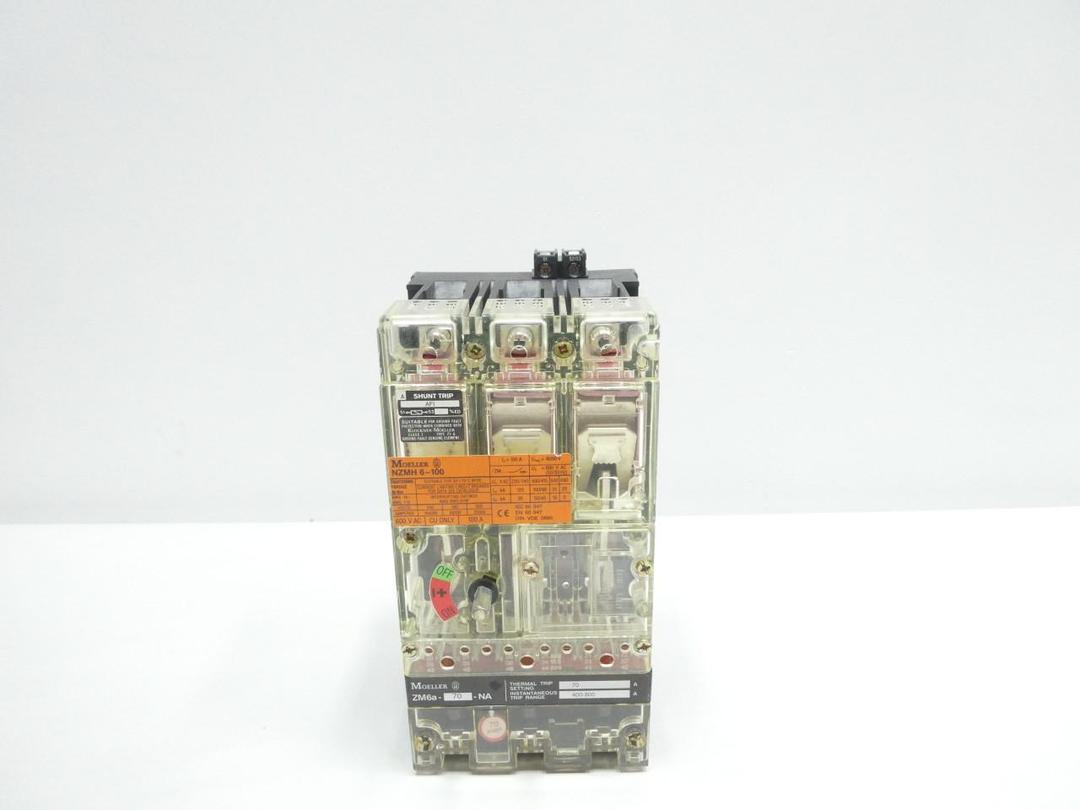 MOELLER ZM6A-70-NA/NZMH 6-100 MOLDED CASE CIRCUIT BREAKER 3P 70A AMP 600V-AC