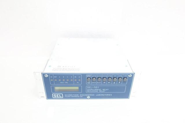 SCHWEITZER SEL-551 0551003X5X1X OVERCURRENT/RECLOSING RELAY 125V-AC 48/125V-DC