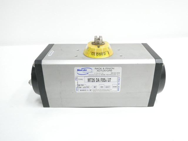 MAX-AIR TECHNOLOGY MT26 DA F05/F07 PNEUMATIC VALVE ACTUATOR 580PSI