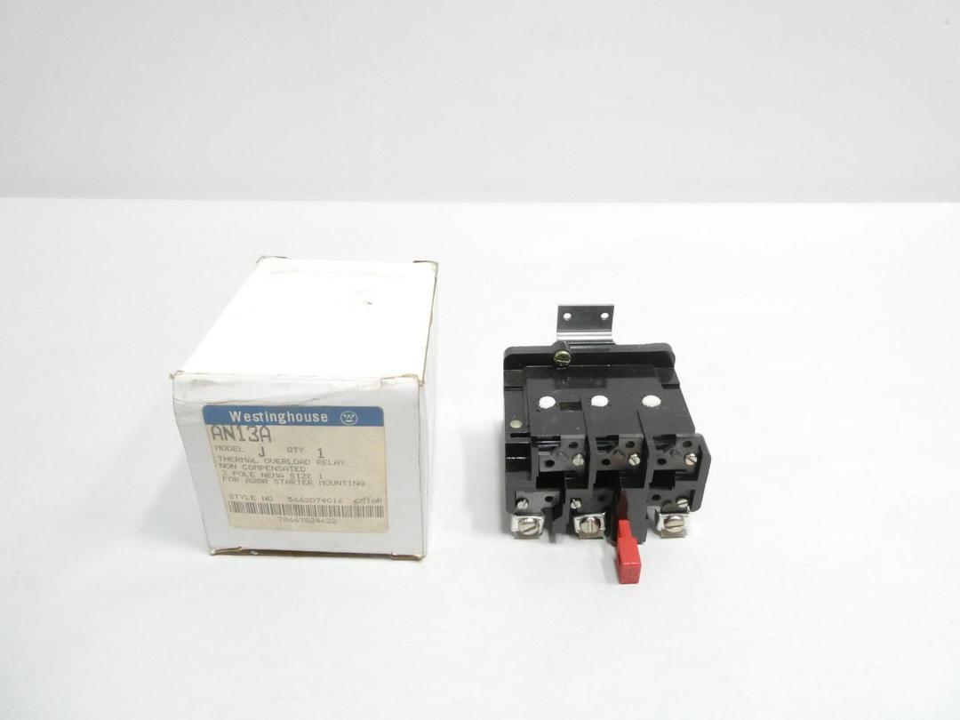 WESTINGHOUSE AN13A THERMAL OVERLOAD RELAY SIZE 1