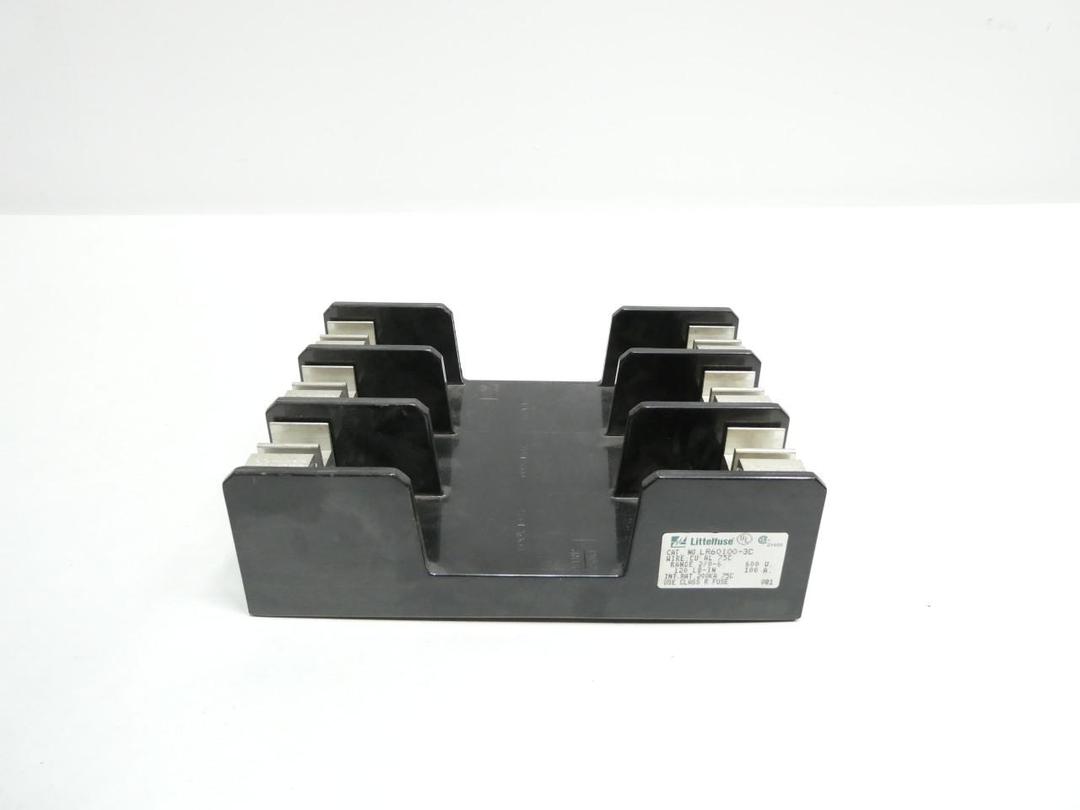 LITTELFUSE LR60100-3C FUSE HOLDER 3P 100A AMP 600V-AC