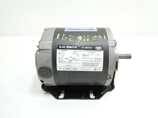 AO SMITH GF2014 TYPE S MOTOR 48 1PH 1/6HP 1725RPM 115V-AC