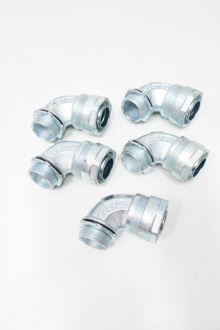 BOX OF 5 EGS 4Q-9100 O-Z/GEDNEY LIQUIDTIGHT GROUNDING CONNECTOR IRON 1IN