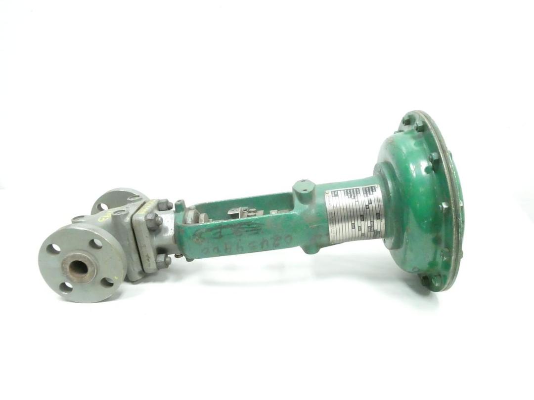 FISHER ED 657 PNEUMATIC STEEL FLANGED CONTROL VALVE 1IN 600