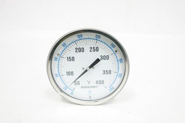 ASHCROFT 50EI60E180 BIMETAL THERMOMETER 5IN 18IN 50-400F 1/2IN NPT