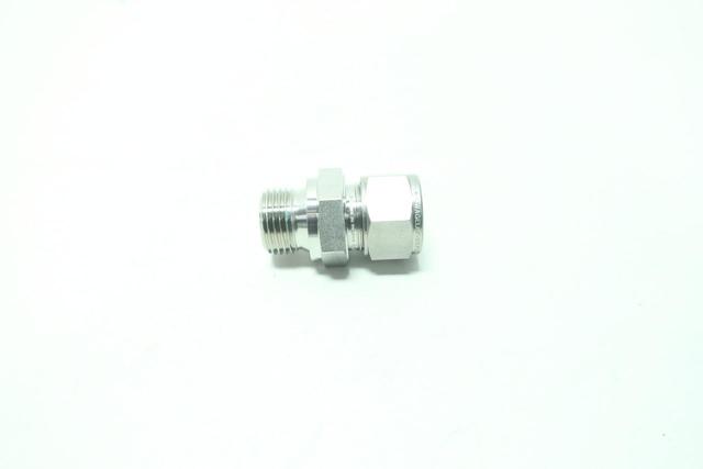 SWAGELOK SS-14M0-1-8RS 14MM TUBE 1/2IN NPT STAINLESS MALE STRAIGHT FITTING