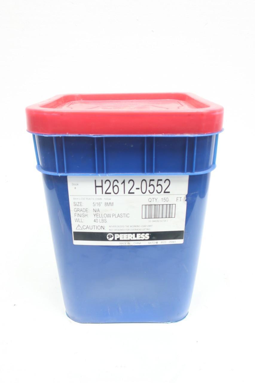 PEERLESS H2612-0552 YELLOW PLASTIC CHAIN 5/16IN X 150FT