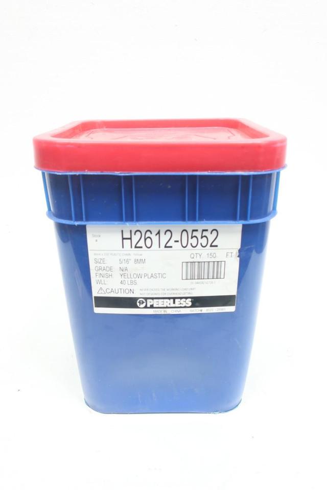 PEERLESS H2612-0552 YELLOW PLASTIC CHAIN 5/16IN X 150FT