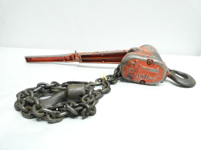 CM COLUMBUS MCKINNON SERIES 640 LEVER MANUAL CHAIN HOIST 1-1/2TON