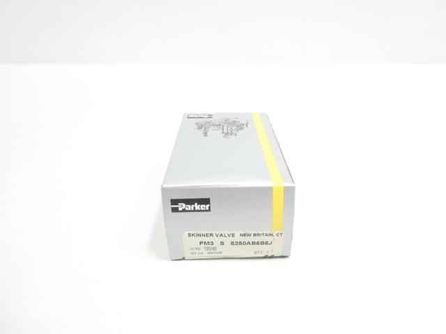 PARKER PM3S5250AB6B6J SOLENOID VALVE 120V-AC