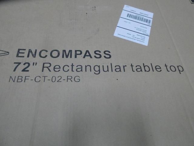 OFFICIENT NBF-CT-05-RG NBF-CT-02-FT 72IN RECTANGULAR TABLE & FLAT BASE
