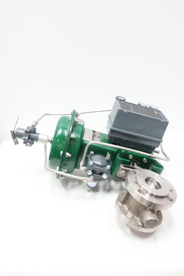 FISHER V150 VEE-BALL 1052 SIZE 33 3600 PNEUMATIC STAINLESS CONTROL VALVE 2IN 150