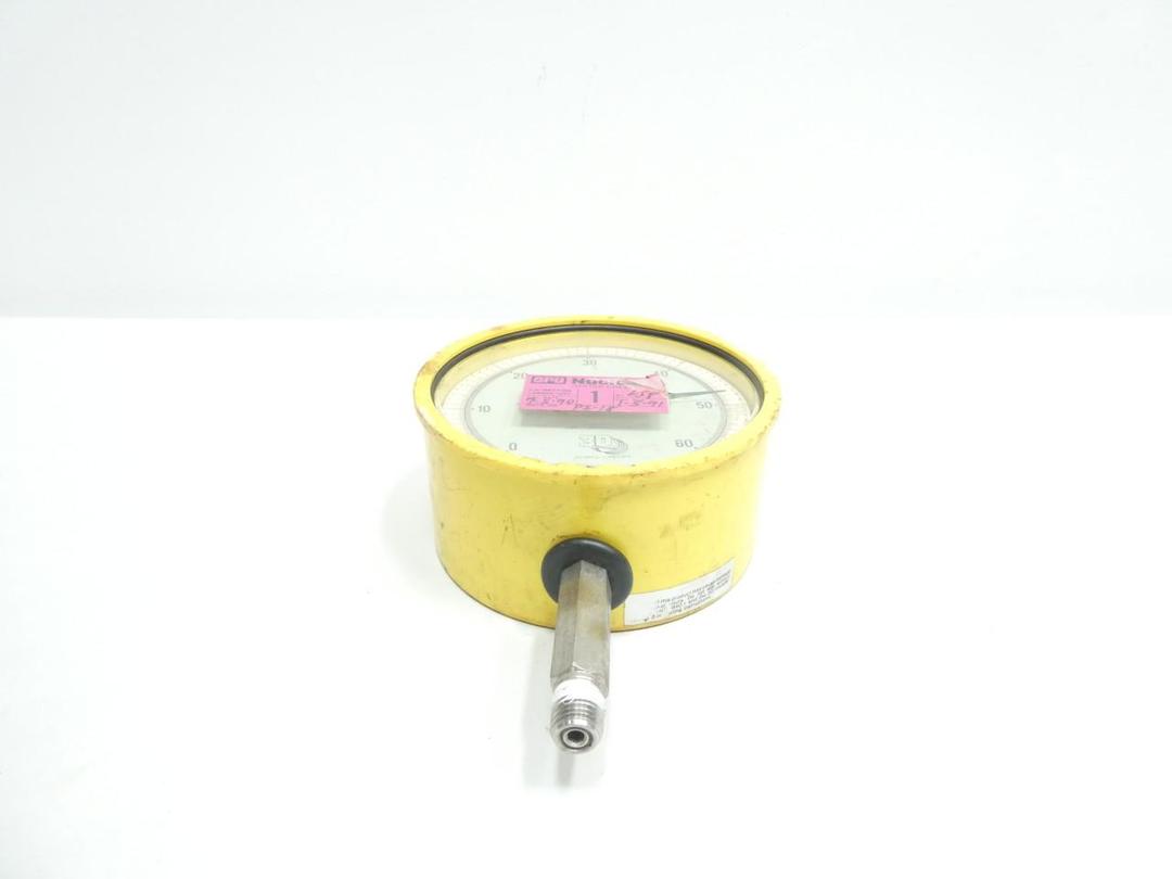 3D INSTRUMENTS 25544-22B54 PRESSURE GAUGE 5IN 1/4IN NPT 0-60PSI