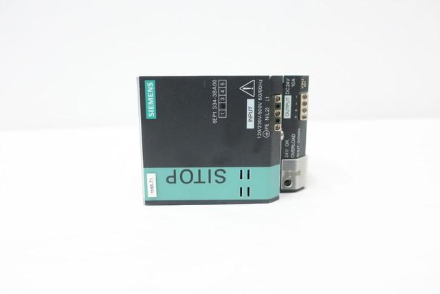 SIEMENS 6EP1 334-3BA00 POWER SUPPLY 120V-AC 10A AMP 24V-DC