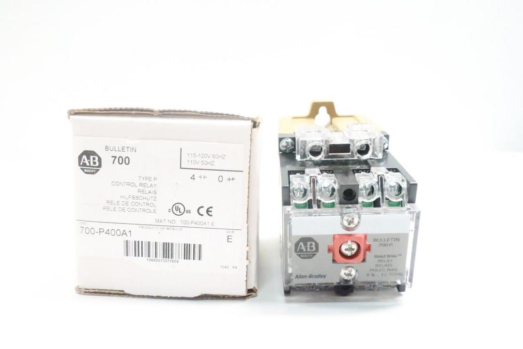 ALLEN BRADLEY 700-P400A1 CONTROL RELAY 115-120V-AC