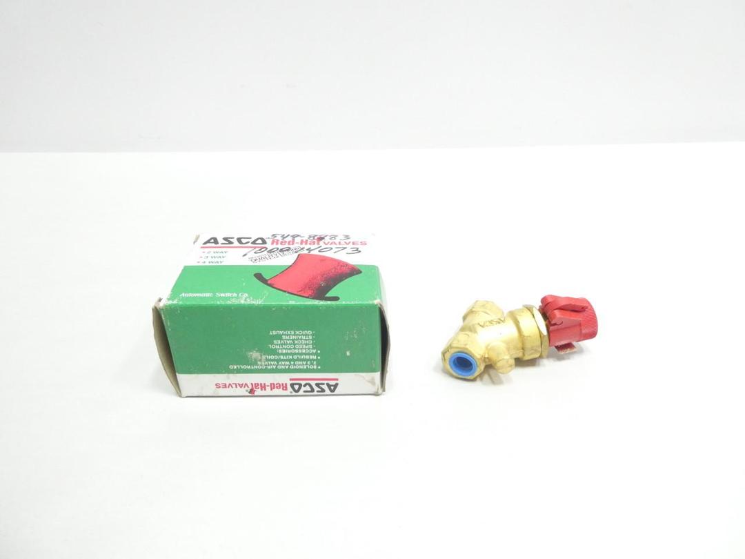 ASCO V022A1 RED-HAT PNEUMATIC FLOW CONTROL VALVE 1/4IN NPT