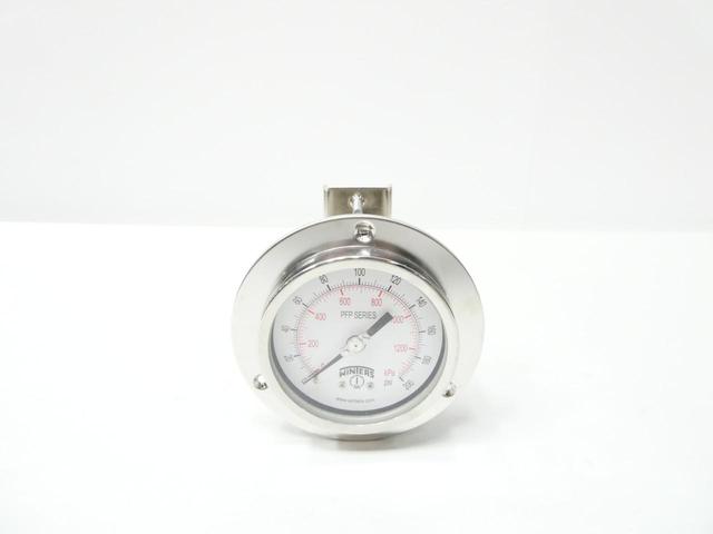 WINTERS PFP1096-DRY-4FF-4UC-P PRESSURE GAUGE 4IN 0-200PSI 1/4IN NPT