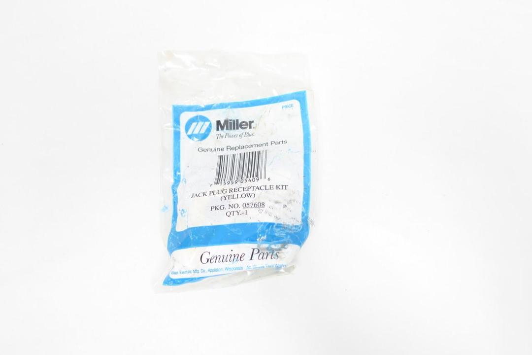 MILLER 057608 JACK PLUG YELLOW RECEPTACLE