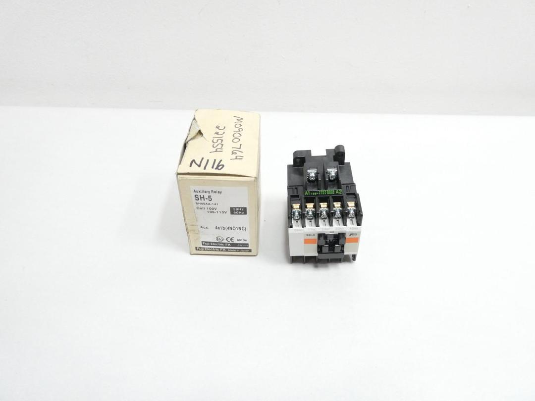 FUJI SH-5 SH05AA-141 AUXILIARY RELAY 100-110V-AC