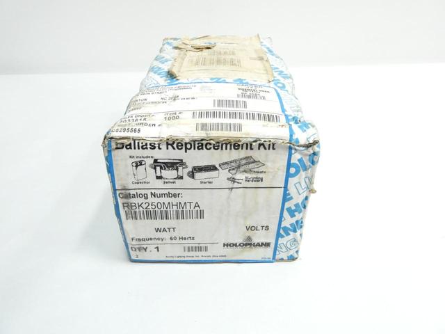 HOLOPHANE RBK250MHMTA METAL HALIDE BALLAST 250W 120/208/240/277V-AC