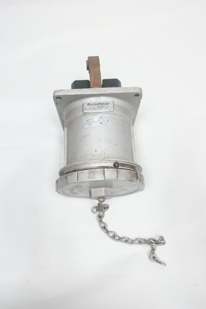 RUSSELLSTOLL JRS2033F RECEPTACLE 3P 3W 200A AMP 600V-AC