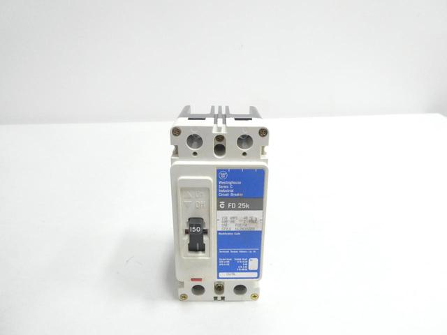 WESTINGHOUSE FD2150 CIRCUIT BREAKER 2P 150A AMP 600V-AC
