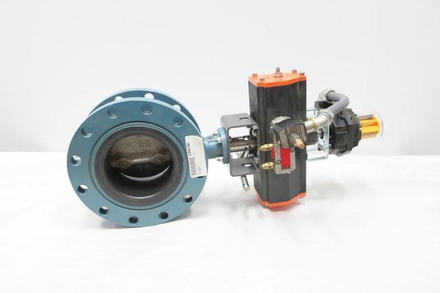 EBRO F012-A PNEUMATIC EB9.1SYD FMYB-E120 STEEL FLANGED CONTROL VALVE 6IN 300